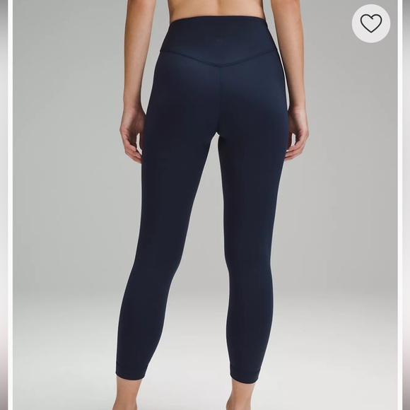 Lululemon Wunder Under SmoothCover High-Rise 25” Leggings - Size 10 - True Navy - Picture 3 of 10